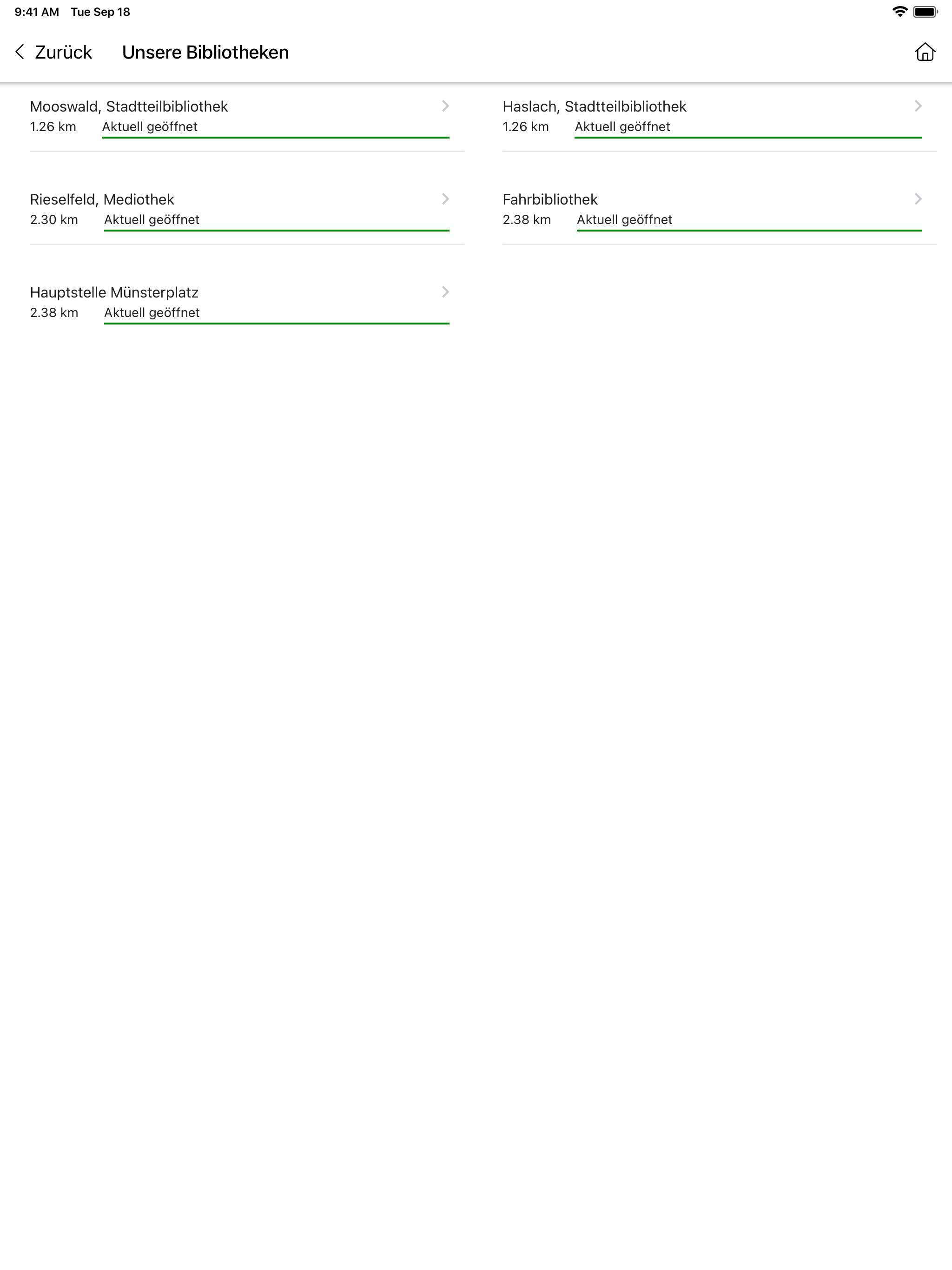 Stadtbibliothek Freiburg screenshot 11