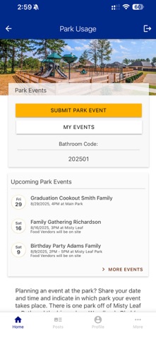 Woodlands HOA GA iPhone screenshot