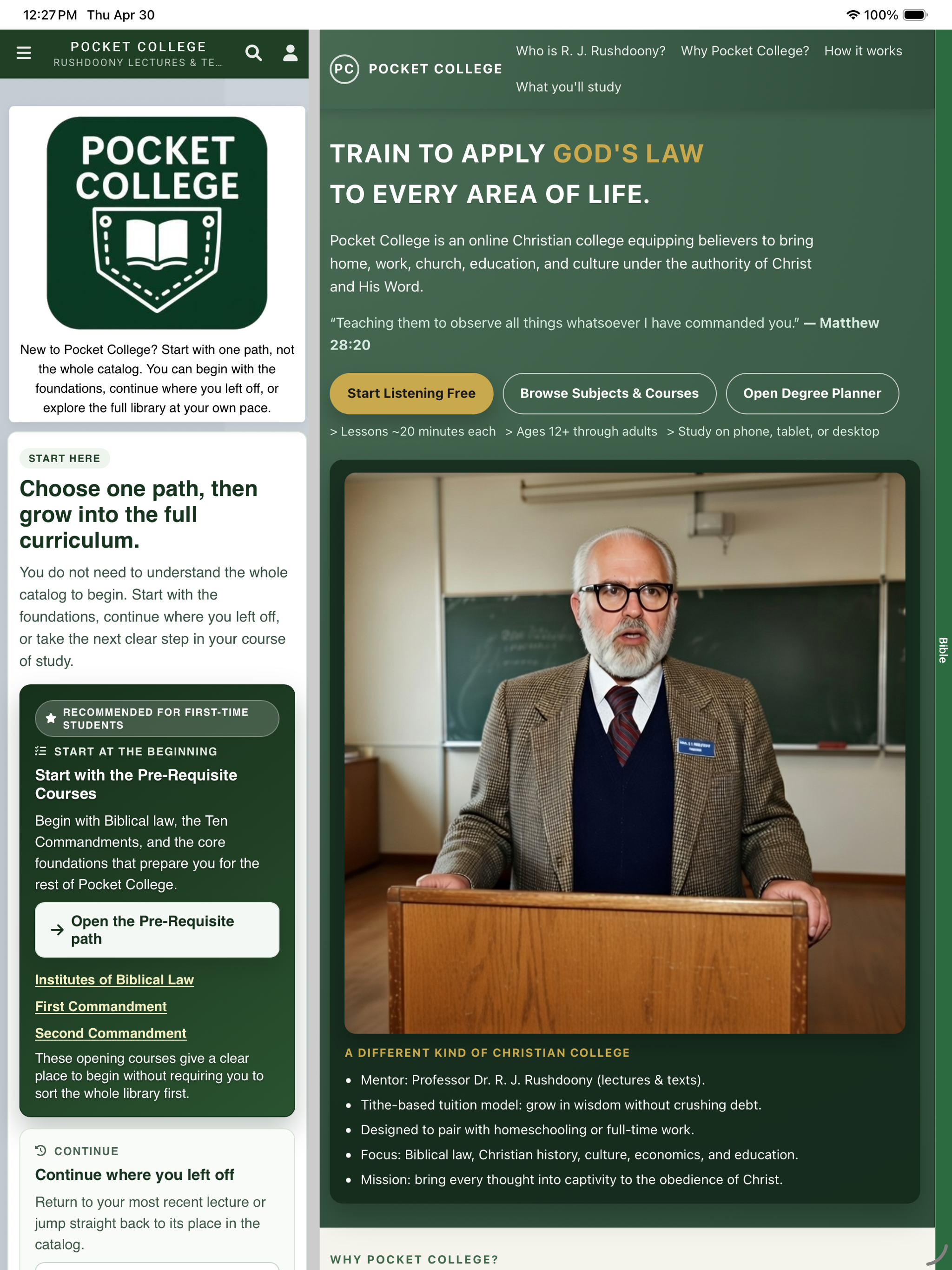 Pocket College