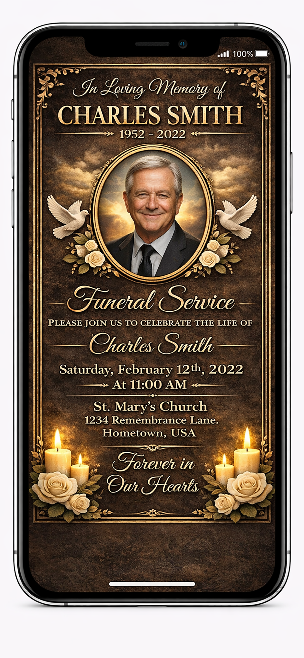 Funeral Poster Maker