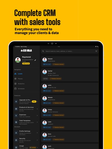 D2D CRM: Door to Door Sales iPad screenshot