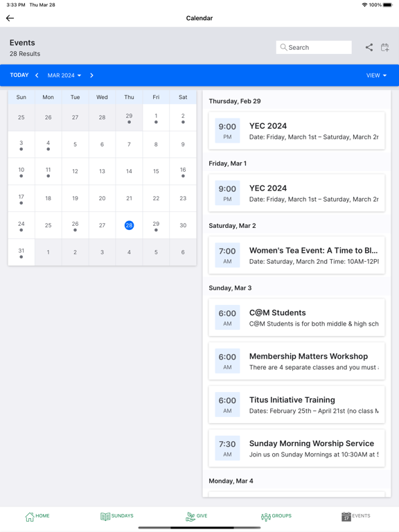 The Church at Martinsburg iPad screenshot 4 - Lifestyle app