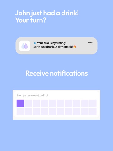 WaterDuo: Water Tracker Duo iPad screenshot