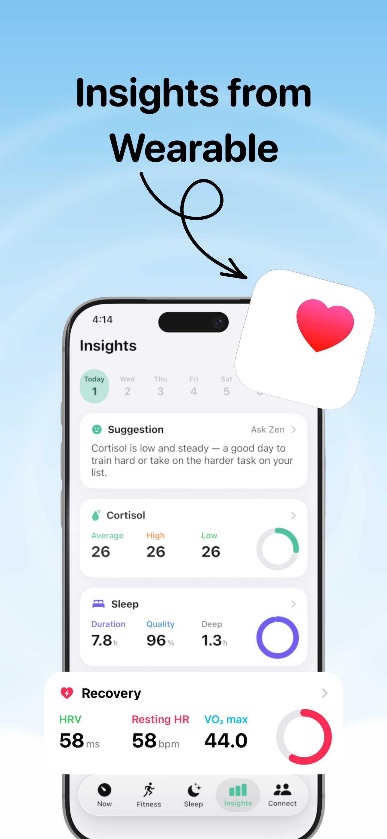 Cortisol+ Stress & HRV Monitor screenshot 2