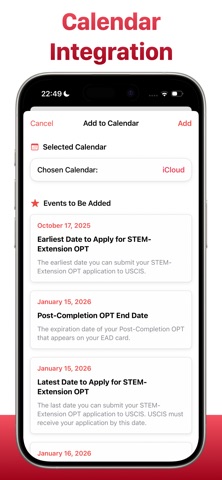 OPTimize: F-1 Visa OPT Planner screenshot