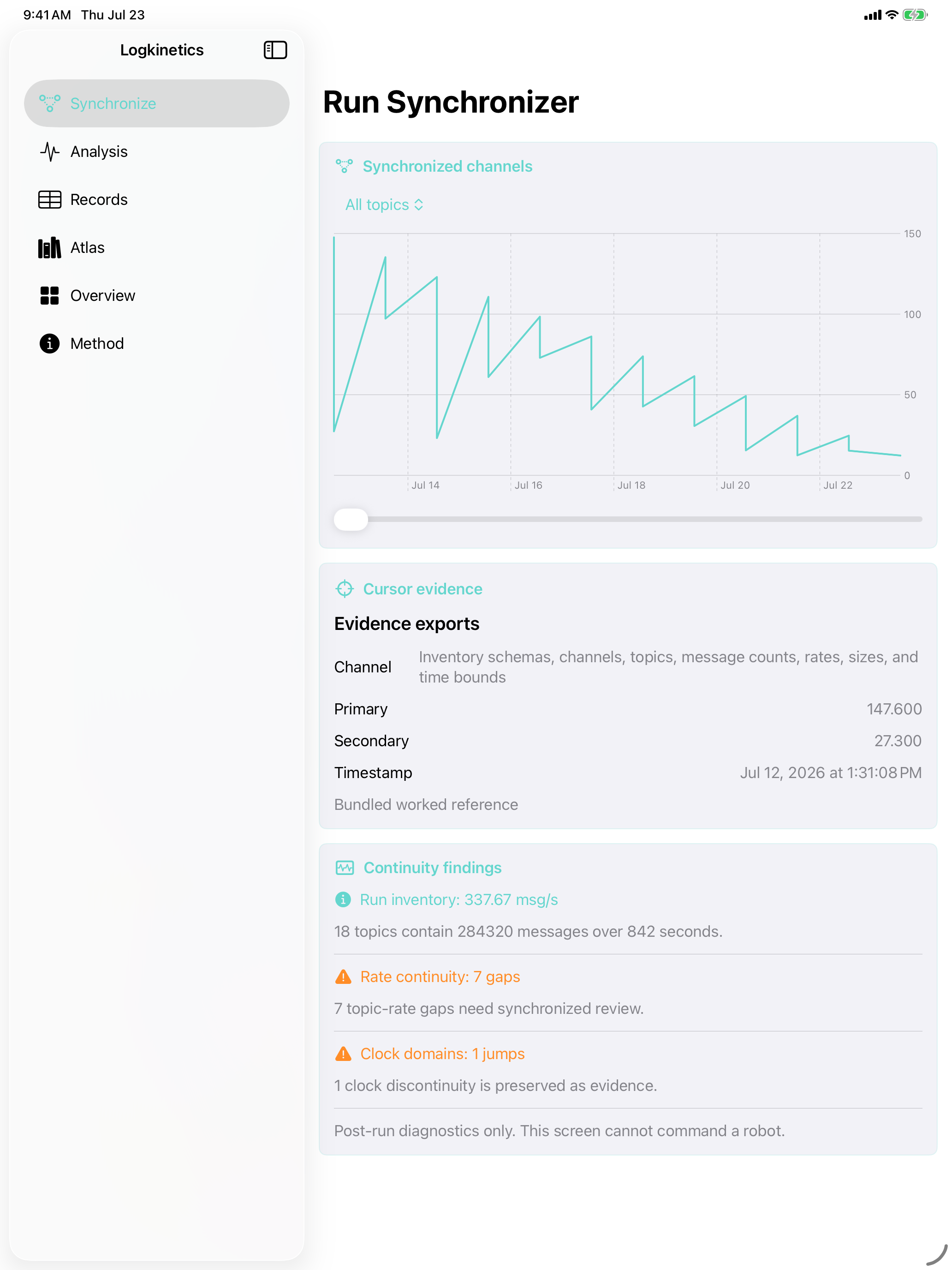 Logkinetics: Robot Logs iPad screenshot 1 of 3