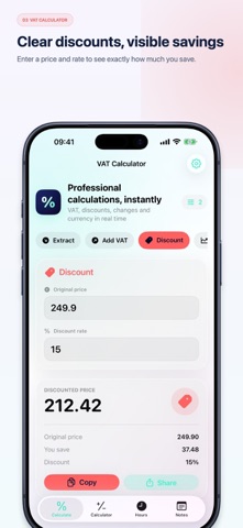 VAT Calculator % iPhone screenshot