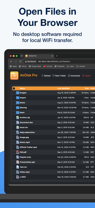 AirDisk: File Transfer Screenshot 2 of 8