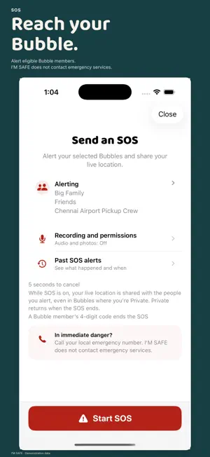 I'M SAFE: Personal Safety App screenshot 3