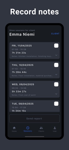 Aika - Timesheets screenshot