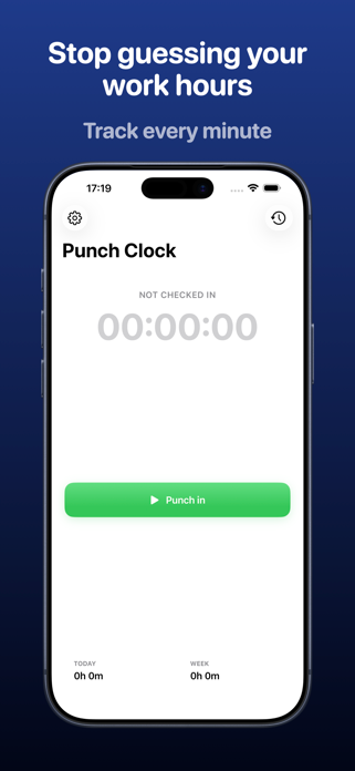 Punch Clock - Work Hours Screenshot 1 of 5