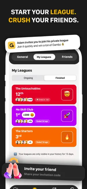Gamby: Sports Prediction Game iPhone screenshot 3