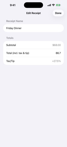 Split It AI: Receipt Splitter Screenshot 2 of 5