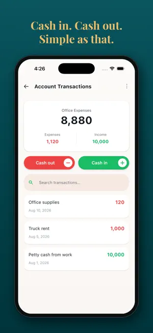 Petty Cash: Expense Tracker screenshot 1