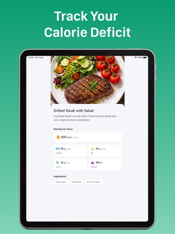 AI Calorie App - Food Scanner iPad screenshot