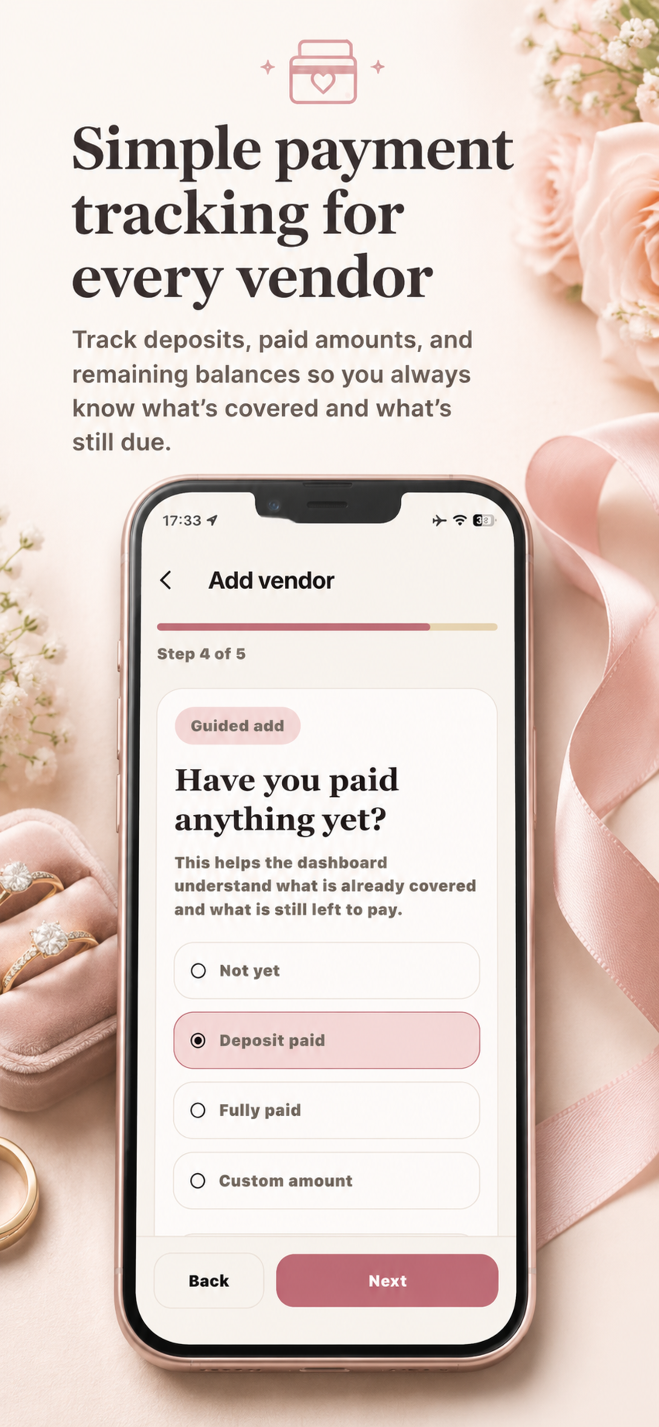 Wedding Vendor Tracker screenshot 4