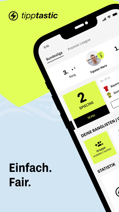 tipptastic – Die Tippspiel App Screenshot