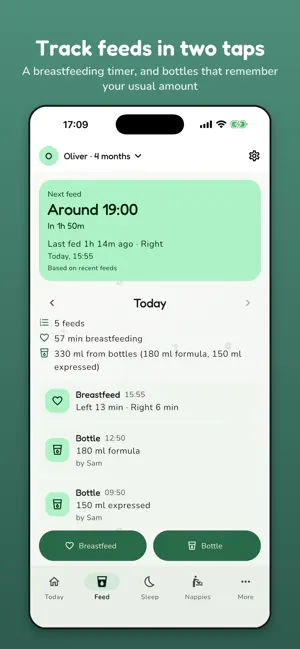 CubTrack Baby Tracker: Feeding screenshot 2