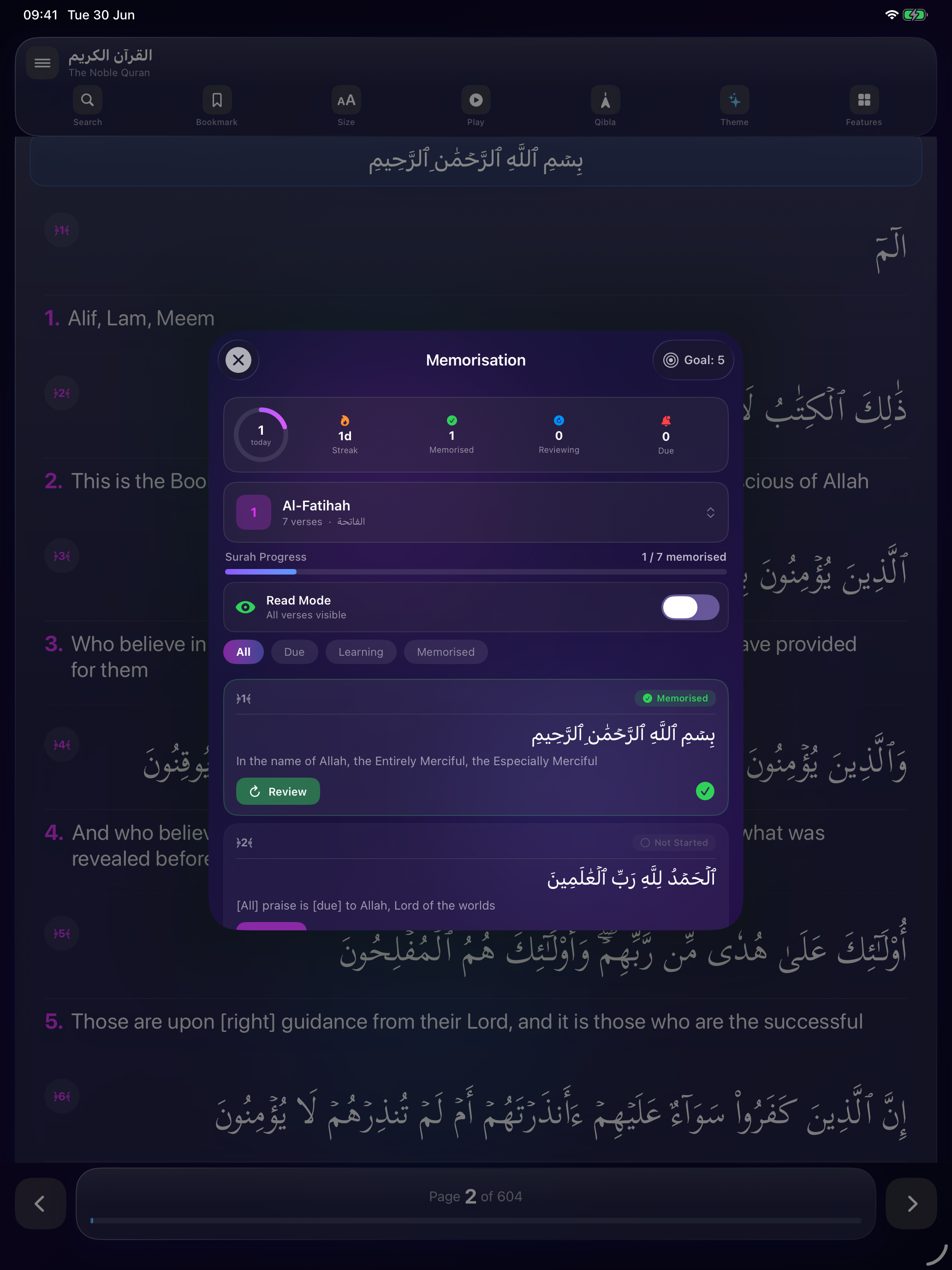 Qurantify: Quran & Prayer Time screenshot 16