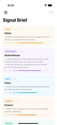 SignalBrief screenshot 1