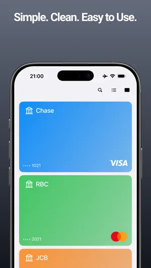 MyCards: Credit Card Tracker screenshot 1