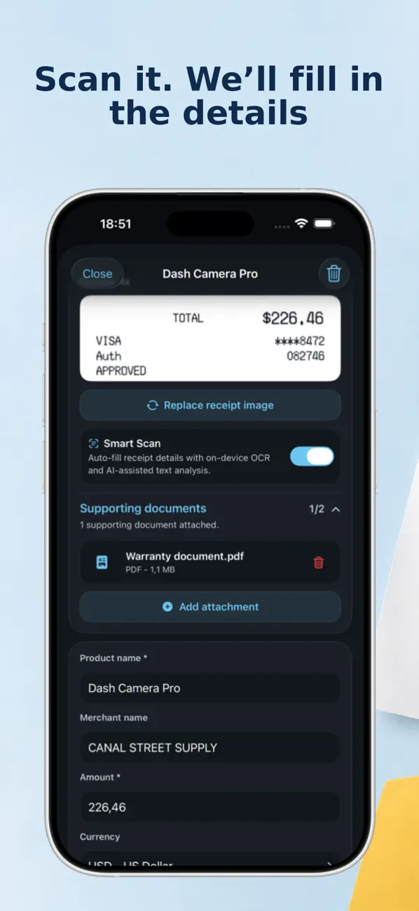 Screenshot #2 pour Keep Receipt