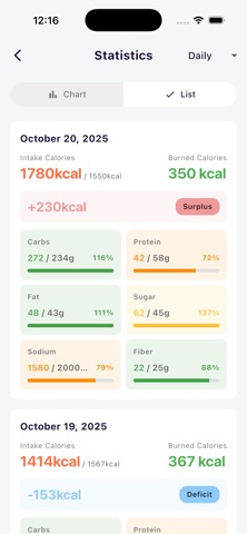 FoodLog AI Screenshot 5 of 6
