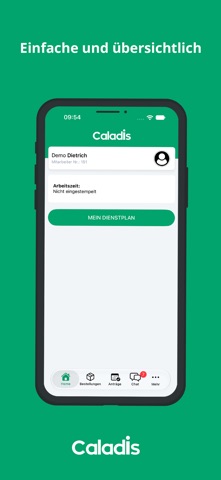 Caladis - Mitarbeiterapp Screenshot 1 of 7