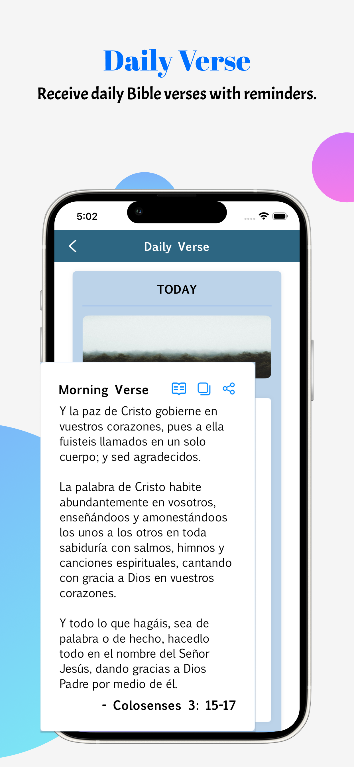 The Modern Bible in Spanish.