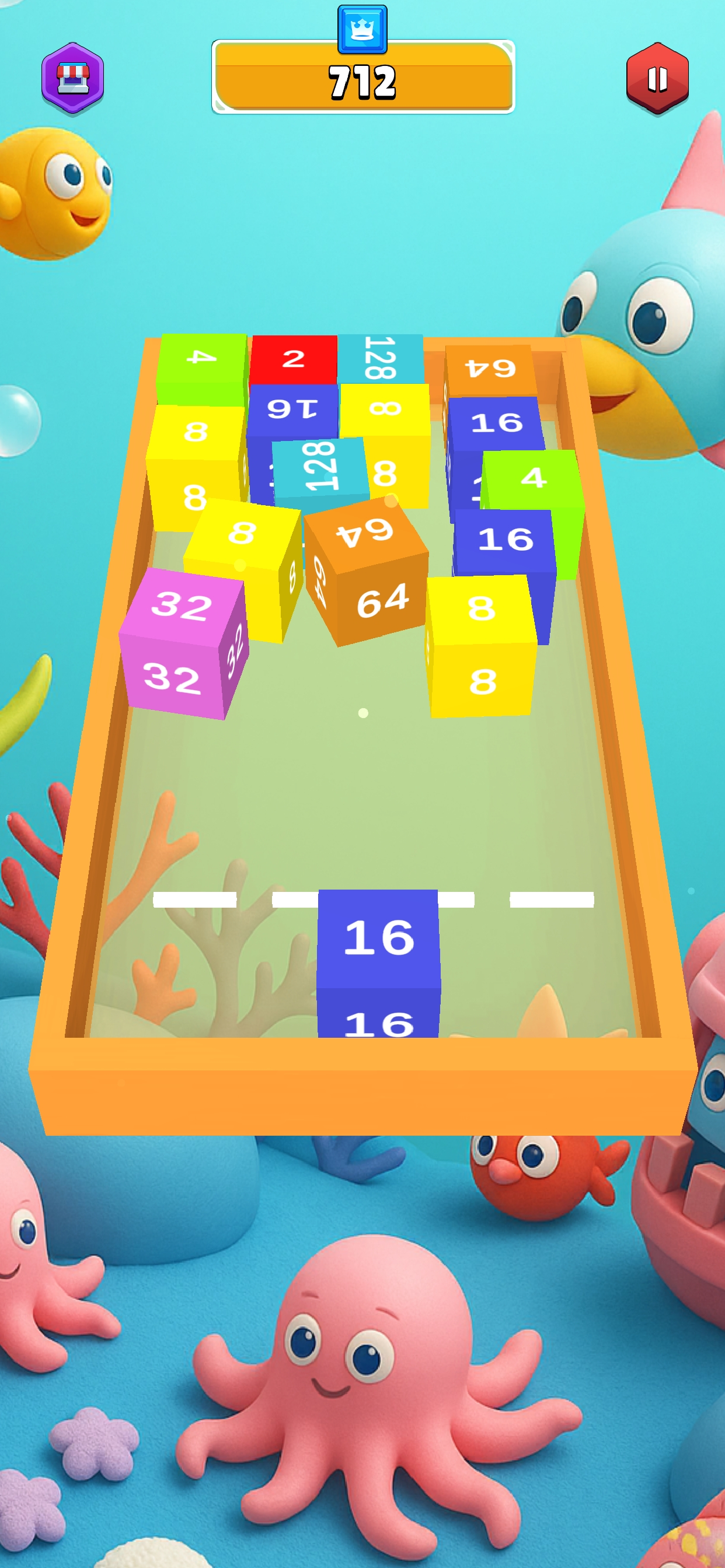 Cube Blast 2048 : Mega Merge screenshot 3