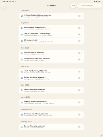 PlainSight: Document Explainer iPad screenshot