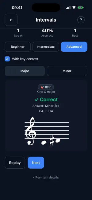Modalissimo Ear Training screenshot 2