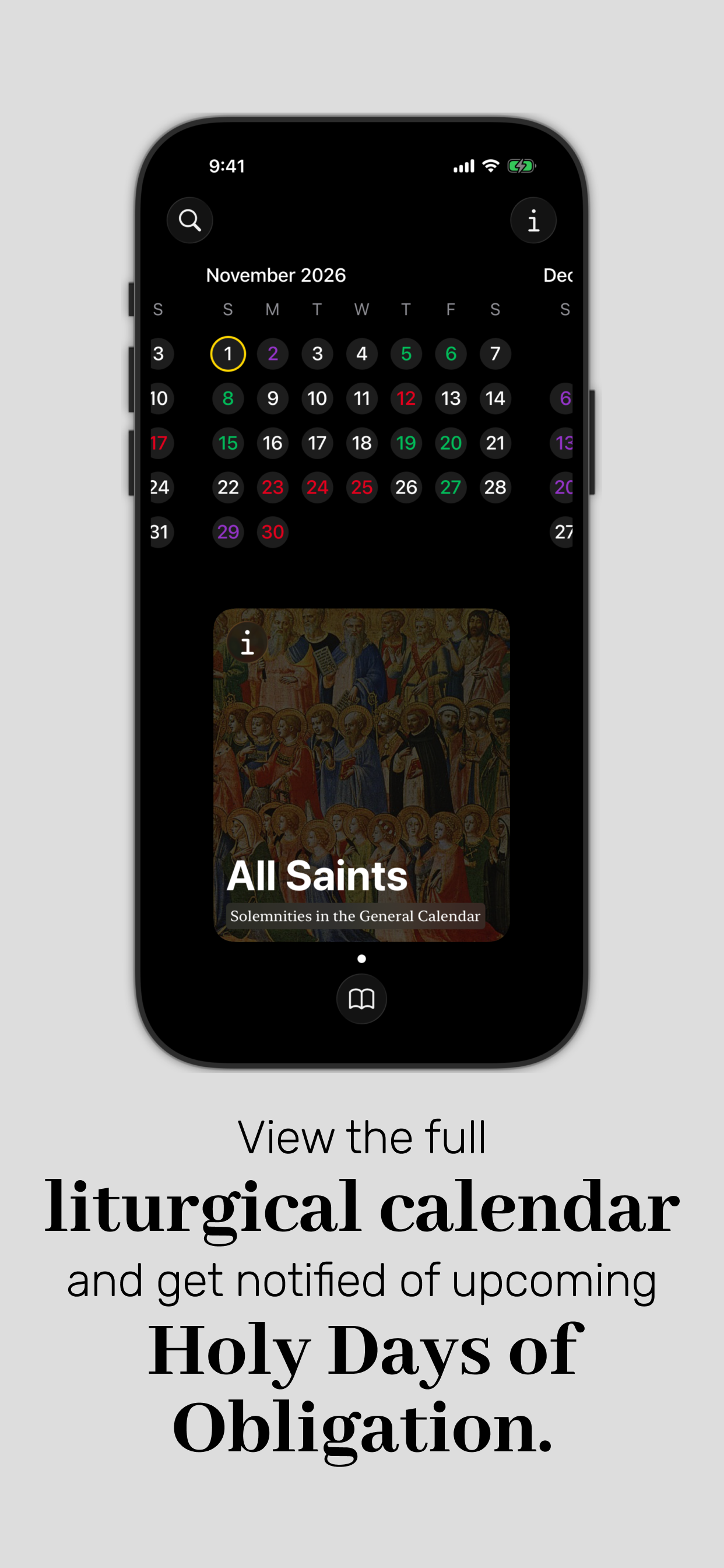 Liturgical: Catholic Calendar