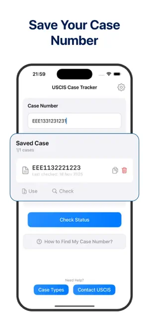 USCIS Case Tracking Assistant screenshot 2