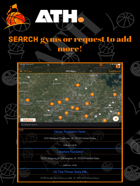 Screenshot #5 pour ATH - Pickup Basketball App