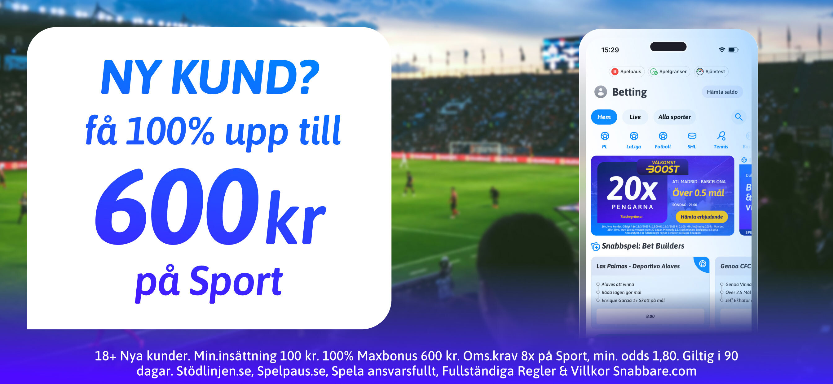 Snabbare: Sport Bet & Casino screenshot 2