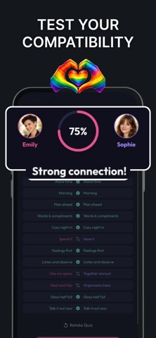 Pridely: LGBT Couples App iPhone screenshot