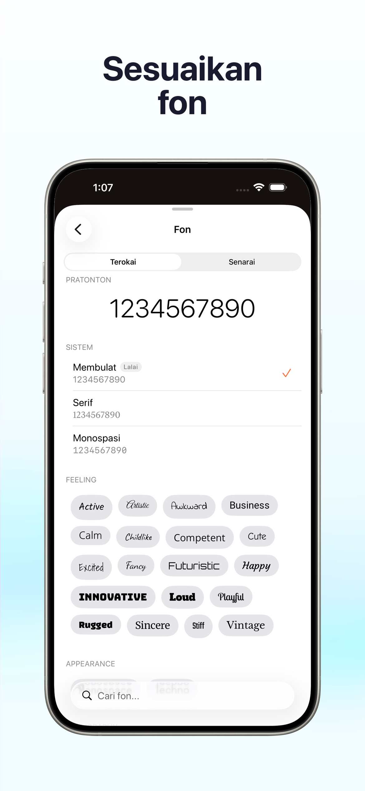 100+ Fon Paparan
