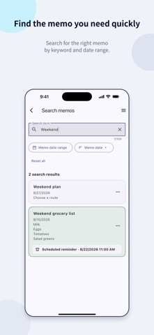 SteadyMemo: Calendar Notes iPhone screenshot