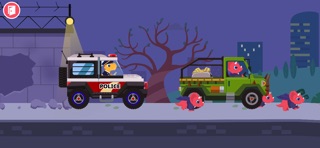 Dinosaur Police Car kids Games iPhone screenshot
