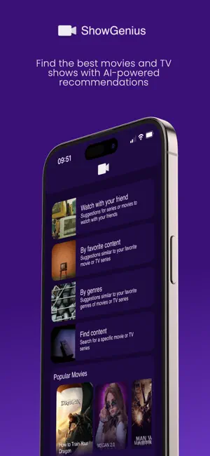 ShowGenius AI: Movies,TV Shows screenshot 1