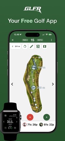 GLFR – Your Golf & Club App iPhone screenshot 1