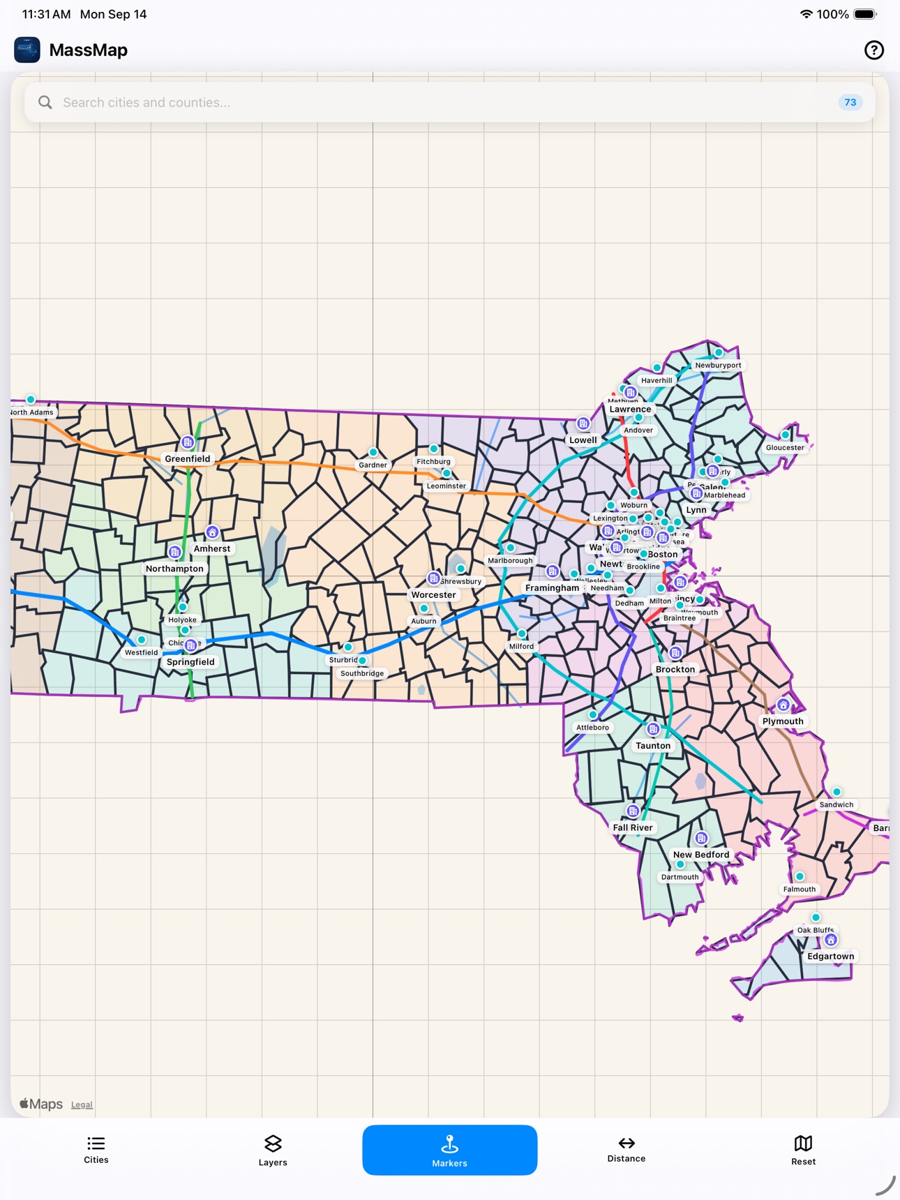 Screenshot 9 of Massachussetts Map