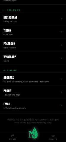 Ninfeo Village iPhone screenshot