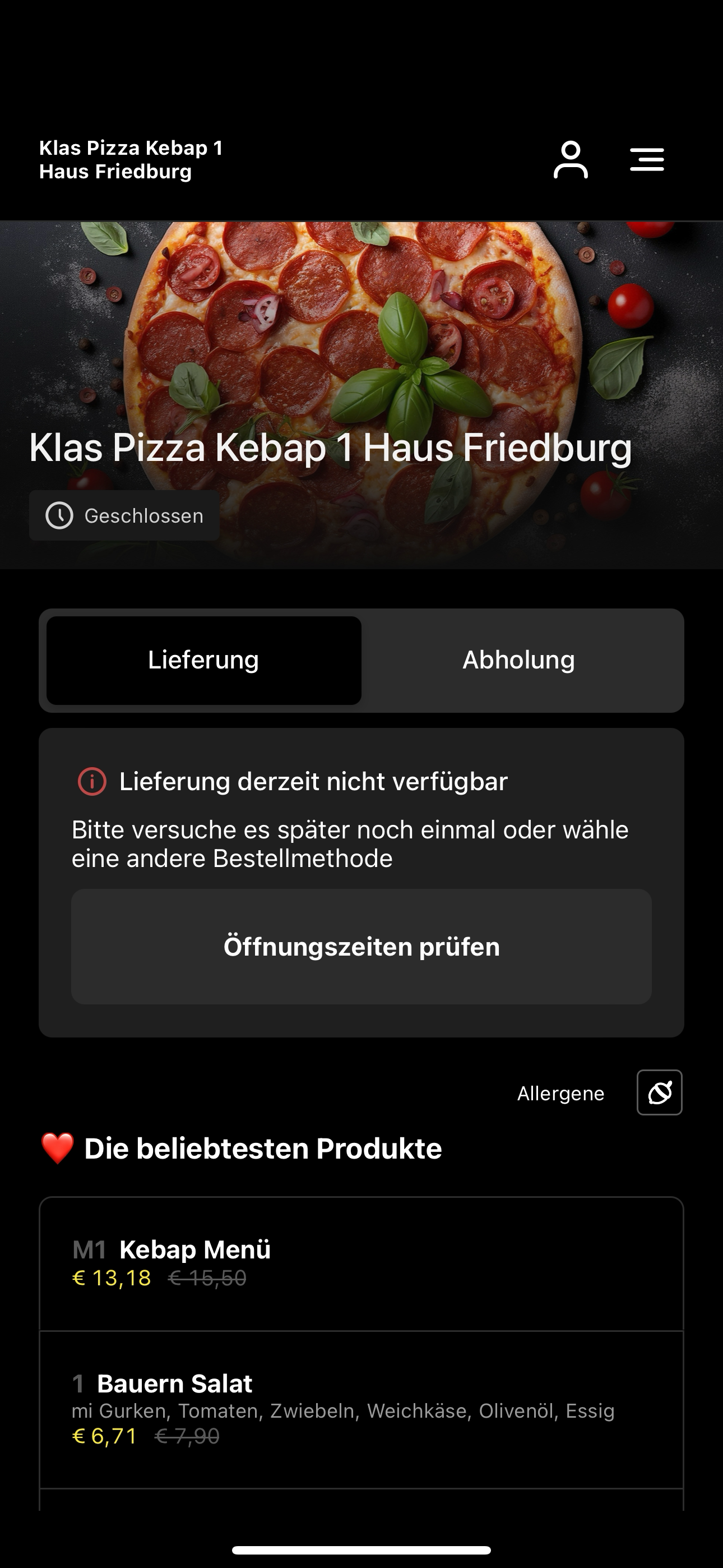 Klas Pizza Kebap 1 Haus Friedb