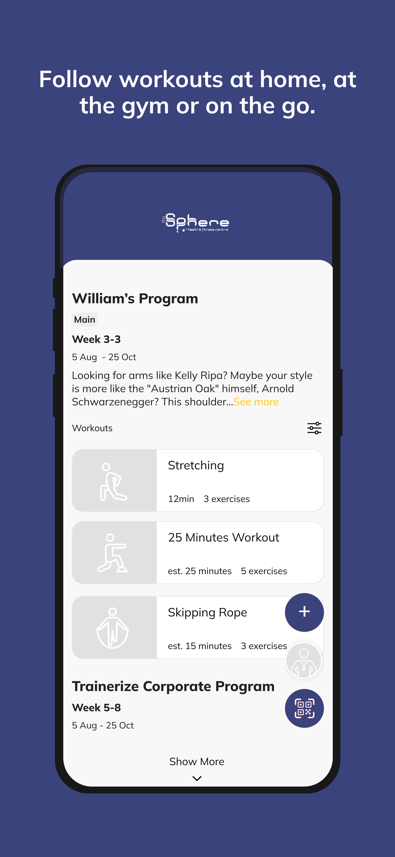 Sphere Fitness App screenshot 3
