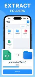 Zip & Rar Extractor app screenshot #3 for iPhone