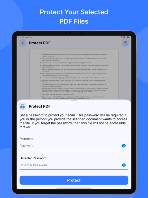 PDF Viewer: Easy PDF Viewer iPad screenshot 5 - Utilities app