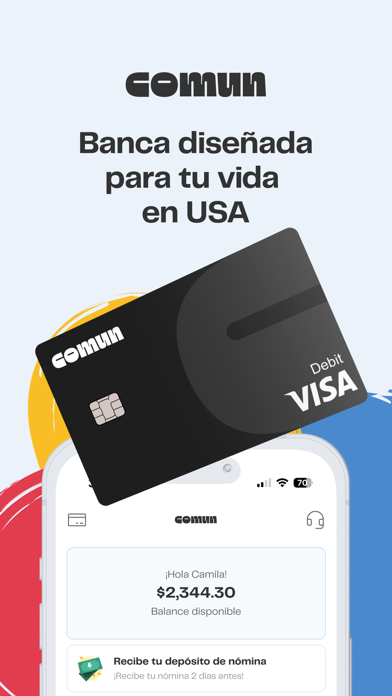 Comun: Tu banca moderna en USA Screenshot