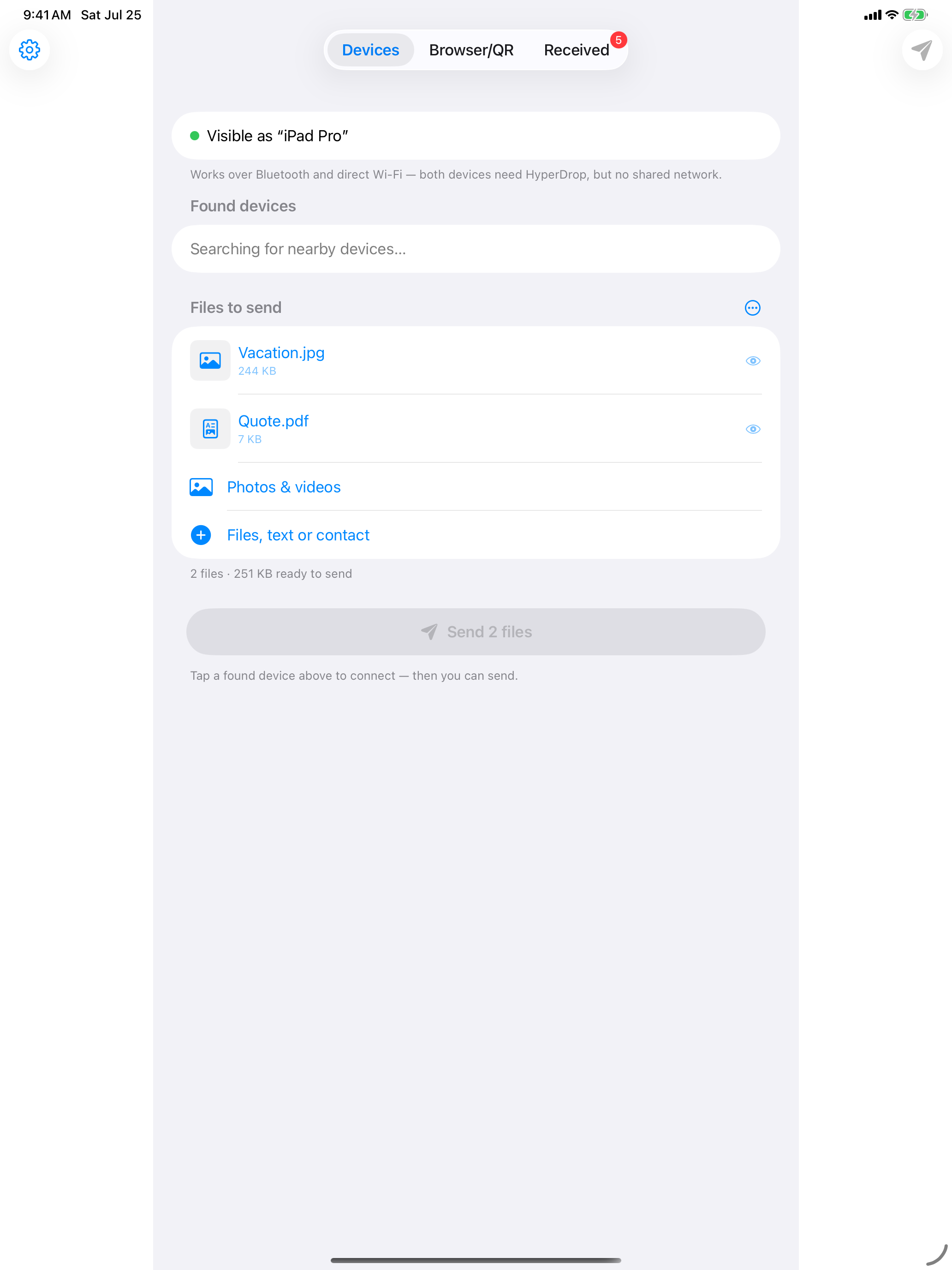 HyperDrop – Send Files screenshot 5
